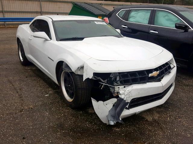 2G1FA1E33D9208605 - 2013 CHEVROLET CAMARO LS WHITE photo 1