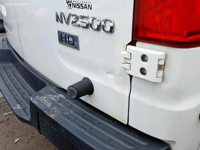 1N6AF0LY2CN107088 - 2012 NISSAN NV 2500 WHITE photo 9