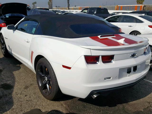 2G1FJ3DJ2B9170065 - 2011 CHEVROLET CAMARO SS WHITE photo 3