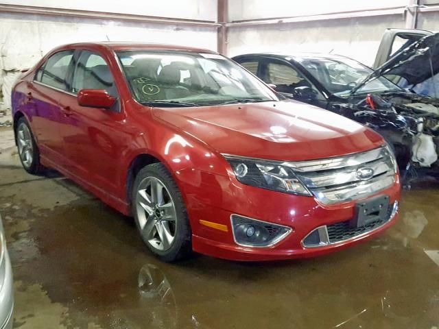 3FAHP0KC2AR102851 - 2010 FORD FUSION SPO BURGUNDY photo 1