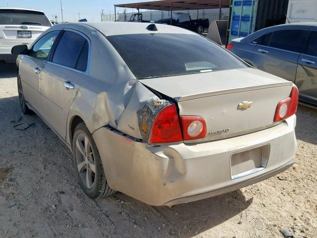 1G1ZC5E03CF196577 - 2012 CHEVROLET MALIBU 1LT ოქროსფერი ფოტო 3