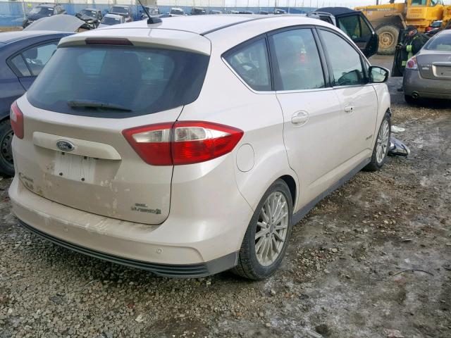 1FADP5BU7DL516134 - 2013 FORD C-MAX SEL WHITE photo 4