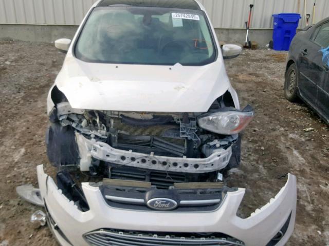 1FADP5BU7DL516134 - 2013 FORD C-MAX SEL WHITE photo 9