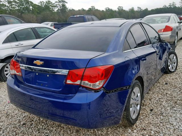 1G1PC5SH7C7246327 - 2012 CHEVROLET CRUZE LS BLUE photo 4