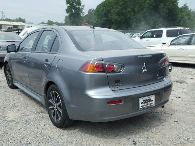 JA32V2FW0FU021190 - 2015 MITSUBISHI LANCER SE GRAY photo 3