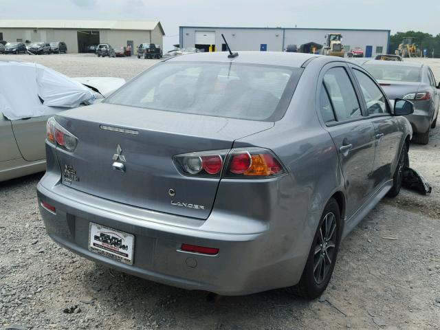 JA32V2FW0FU021190 - 2015 MITSUBISHI LANCER SE GRAY photo 4