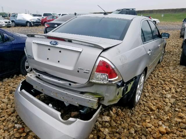 3FAHP02167R143250 - 2007 FORD FUSION SEL SILVER photo 4