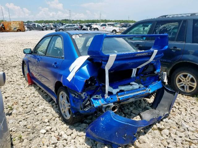 JF1GD29694G508640 - 2004 SUBARU IMPREZA WR BLUE photo 3