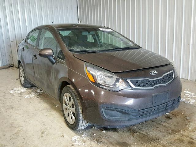 KNADN4A33D6197572 - 2013 KIA RIO EX BROWN photo 1