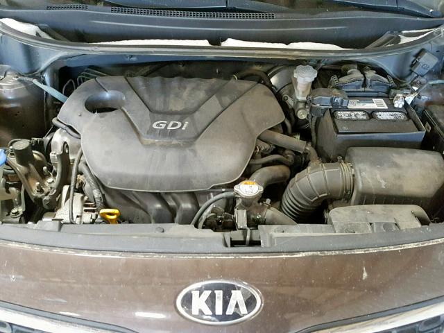 KNADN4A33D6197572 - 2013 KIA RIO EX BROWN photo 7