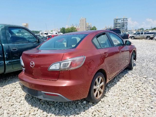 JM1BL1SF5A1208846 - 2010 MAZDA 3 I MAROON photo 4