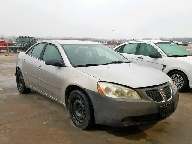 1G2ZF58B074174036 - 2007 PONTIAC G6 VALUE L SILVER photo 1