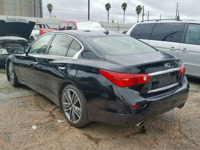 JN1BV7AP7FM351202 - 2015 INFINITI Q50 BASE BLACK photo 3