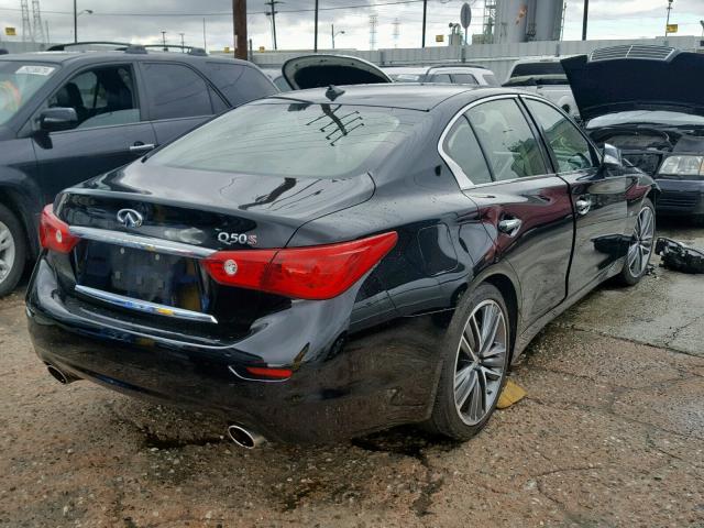 JN1BV7AP7FM351202 - 2015 INFINITI Q50 BASE BLACK photo 4