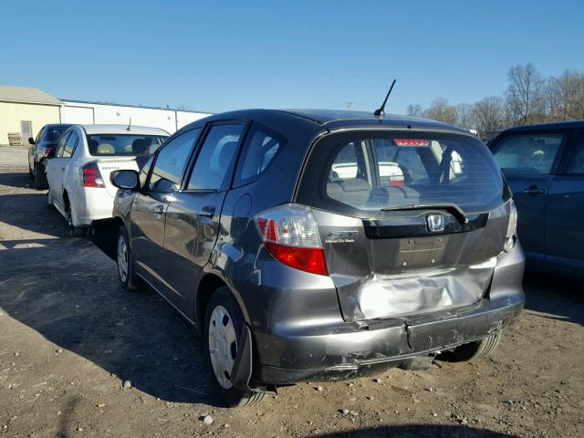 JHMGE8H37DC042603 - 2013 HONDA FIT GRAY photo 3