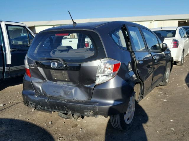 JHMGE8H37DC042603 - 2013 HONDA FIT GRAY photo 4