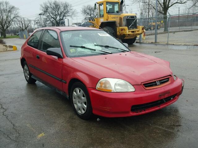 2HGEJ6442WH104241 - 1998 HONDA CIVIC DX RED photo 1