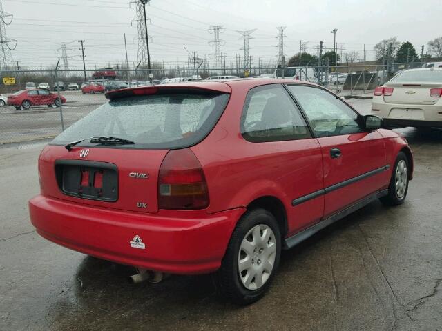 2HGEJ6442WH104241 - 1998 HONDA CIVIC DX RED photo 4