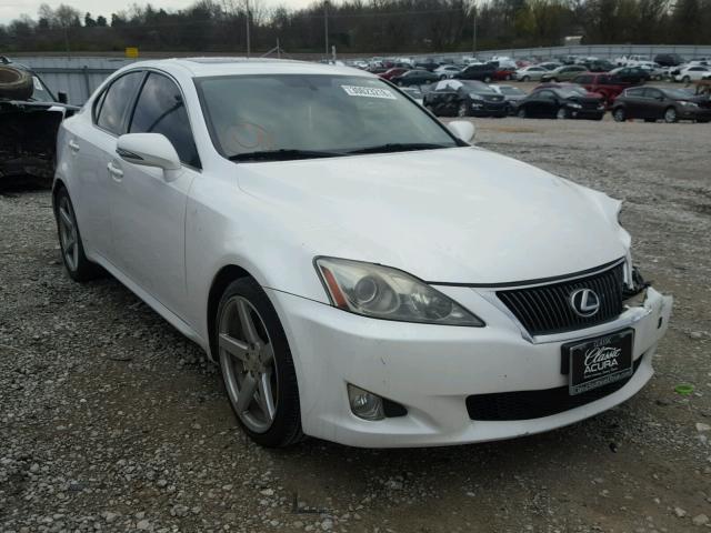 JTHBF5C21A2095125 - 2010 LEXUS IS 250 WHITE photo 1