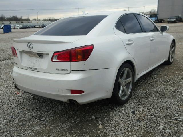 JTHBF5C21A2095125 - 2010 LEXUS IS 250 WHITE photo 4