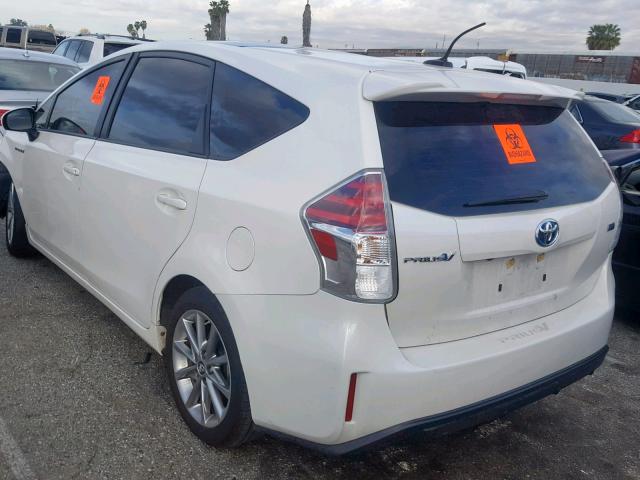 JTDZN3EU0HJ063904 - 2017 TOYOTA PRIUS V WHITE photo 3