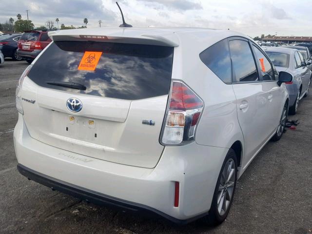 JTDZN3EU0HJ063904 - 2017 TOYOTA PRIUS V WHITE photo 4