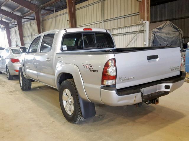 3TMJU4GN7AM105294 - 2010 TOYOTA TACOMA DOU SILVER photo 3
