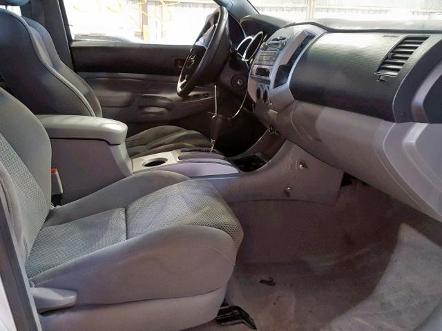 3TMJU4GN7AM105294 - 2010 TOYOTA TACOMA DOU SILVER photo 5