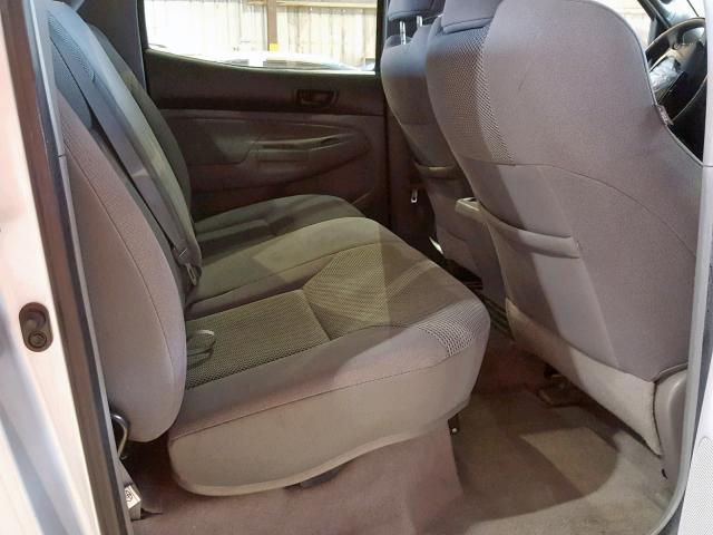 3TMJU4GN7AM105294 - 2010 TOYOTA TACOMA DOU SILVER photo 6