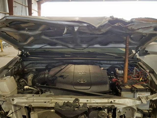 3TMJU4GN7AM105294 - 2010 TOYOTA TACOMA DOU SILVER photo 7