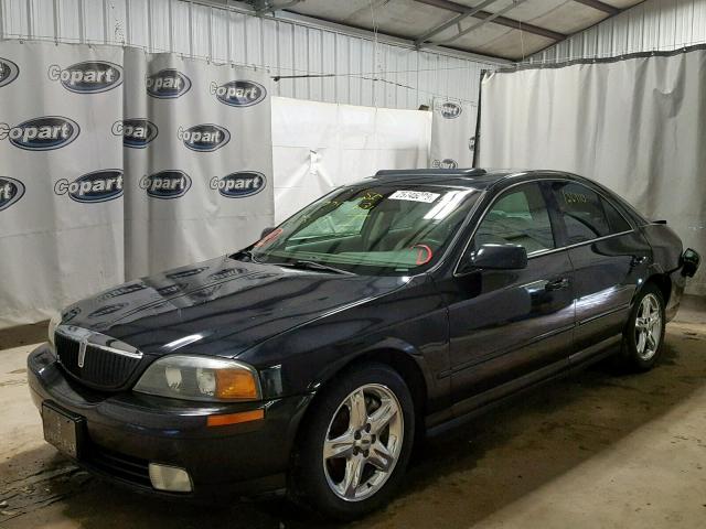 1LNHM86S02Y607286 - 2002 LINCOLN LS BLACK photo 2