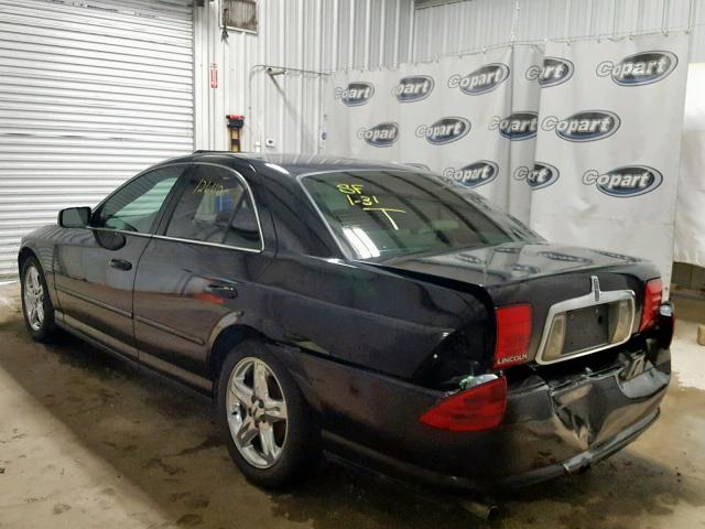 1LNHM86S02Y607286 - 2002 LINCOLN LS BLACK photo 3