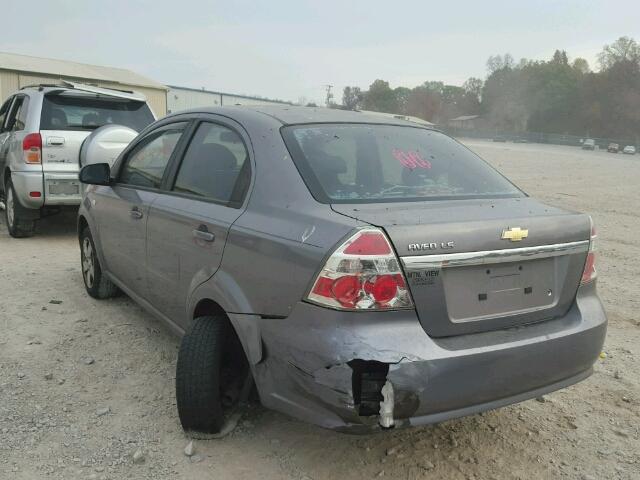 KL1TD56618B071094 - 2008 CHEVROLET AVEO BASE Gümüş foto 3