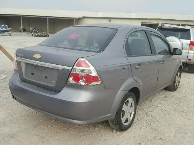KL1TD56618B071094 - 2008 CHEVROLET AVEO BASE Gümüş foto 4