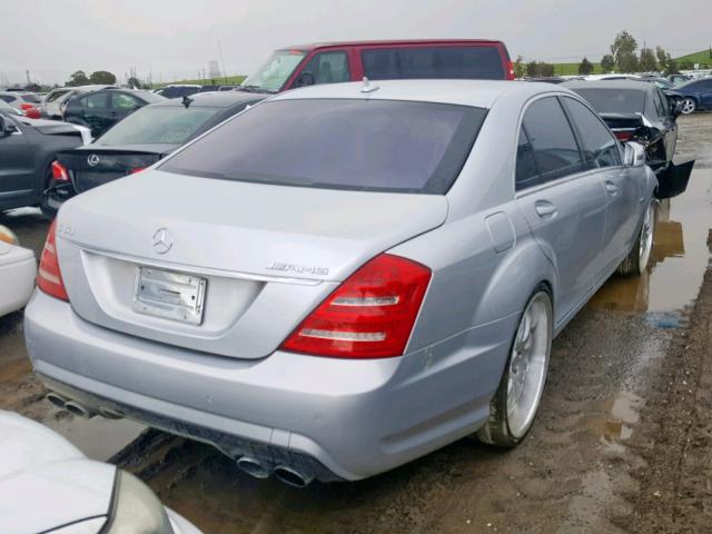 WDDNG7HB5AA278104 - 2010 MERCEDES-BENZ S 63 AMG SILVER photo 4