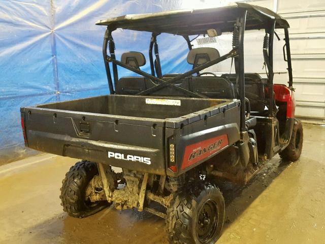 4XAWH76A2DG693623 - 2013 POLARIS RANGER 800 RED photo 4