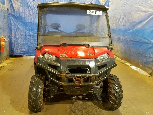 4XAWH76A2DG693623 - 2013 POLARIS RANGER 800 RED photo 9