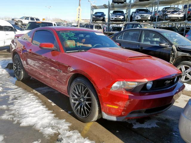 1ZVBP8CF4C5245343 - 2012 FORD MUSTANG GT RED photo 1