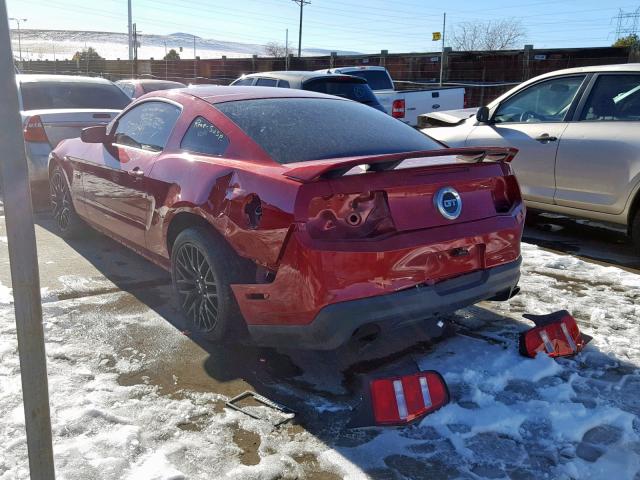 1ZVBP8CF4C5245343 - 2012 FORD MUSTANG GT RED photo 3