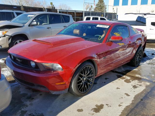 1ZVBP8CF4C5245343 - 2012 FORD MUSTANG GT RED photo 9