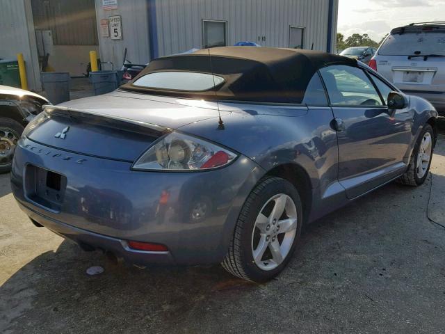 4A3AL25F57E031193 - 2007 MITSUBISHI ECLIPSE SP BLUE photo 4