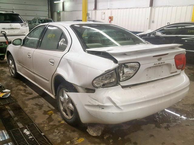 1G3NL52E71C141814 - 2001 OLDSMOBILE ALERO GL WHITE photo 3