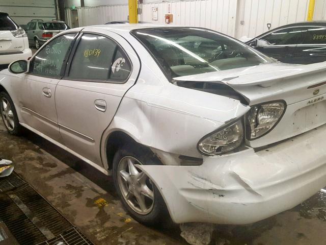 1G3NL52E71C141814 - 2001 OLDSMOBILE ALERO GL WHITE photo 9