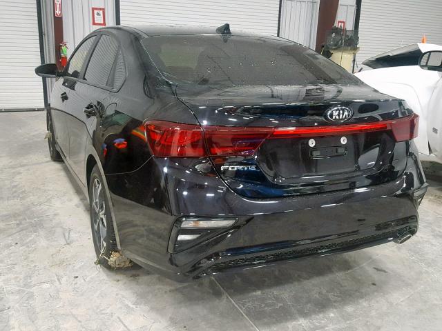 3KPF24AD8KE008855 - 2019 KIA FORTE FE BLACK photo 3