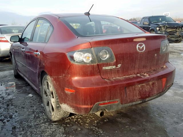 JM1BK323391198592 - 2009 MAZDA 3 S RED photo 3