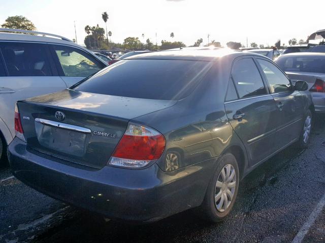 4T1BE32K55U027765 - 2005 TOYOTA CAMRY LE GREEN photo 4