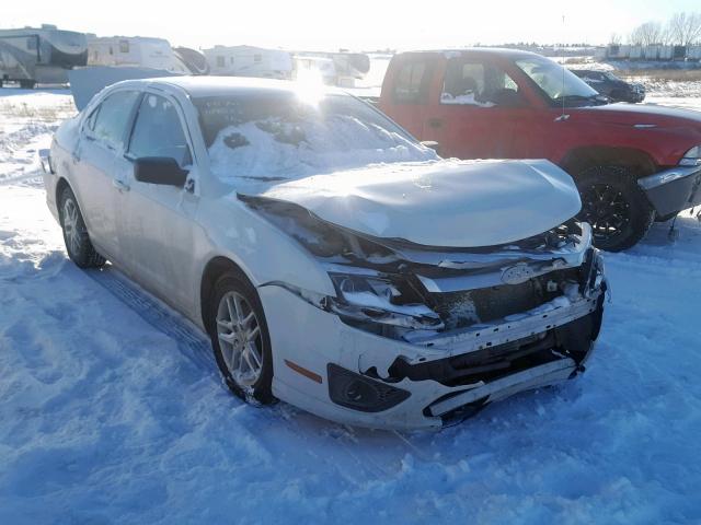 3FAHP0GA5CR144358 - 2012 FORD FUSION S WHITE photo 1