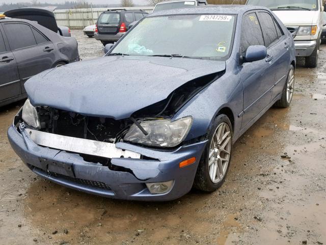 JTHBD192540082674 - 2004 LEXUS IS 300 BLUE photo 2