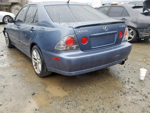 JTHBD192540082674 - 2004 LEXUS IS 300 BLUE photo 3