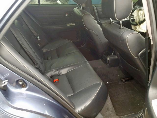 JTHBD192540082674 - 2004 LEXUS IS 300 BLUE photo 6